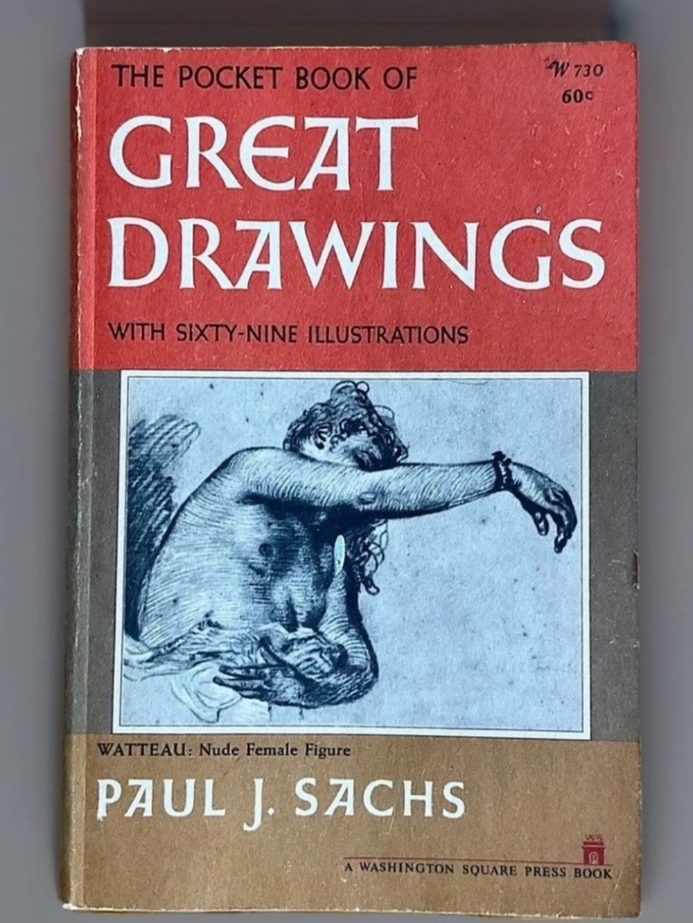 The Pocket Book of Great Drawings With 69 Illustrations Paul J. Sachs 1961